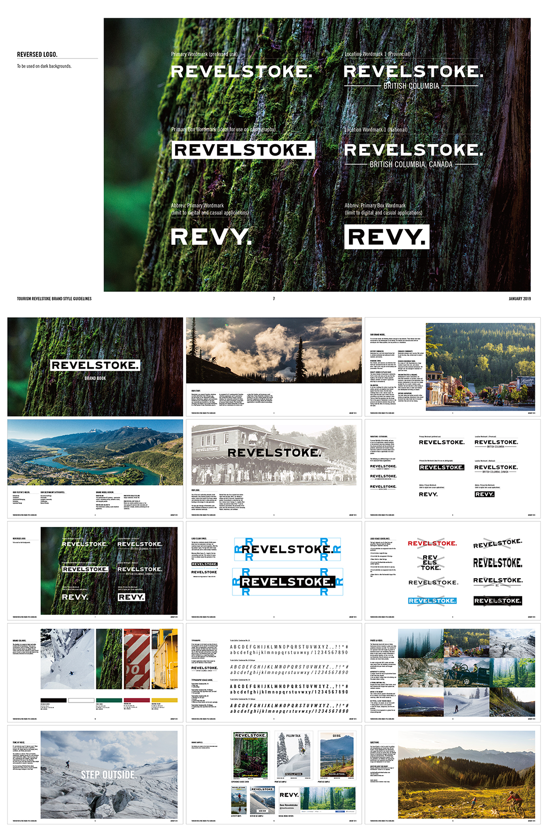 加拿大REVELSTOKE哥伦比亚小镇旅游品牌手册