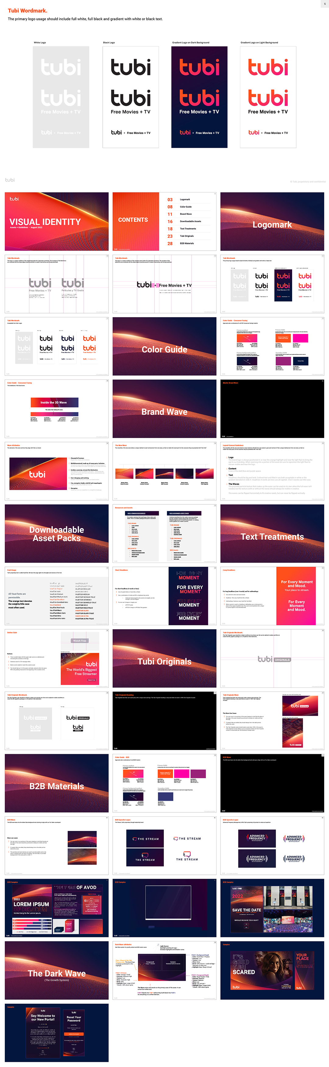 美国Tubi流媒体服务平台VI手册