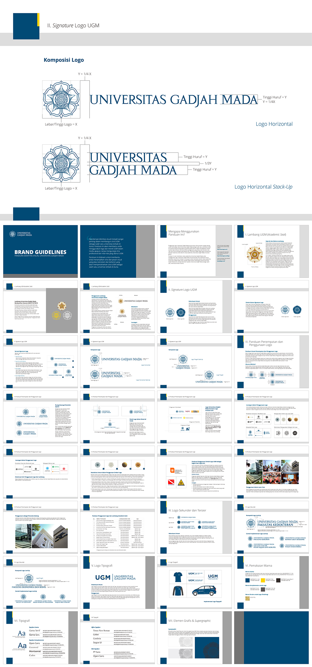 印度尼西亚UNIVERSITAS GADJAH MADA加查马达大学VI手册