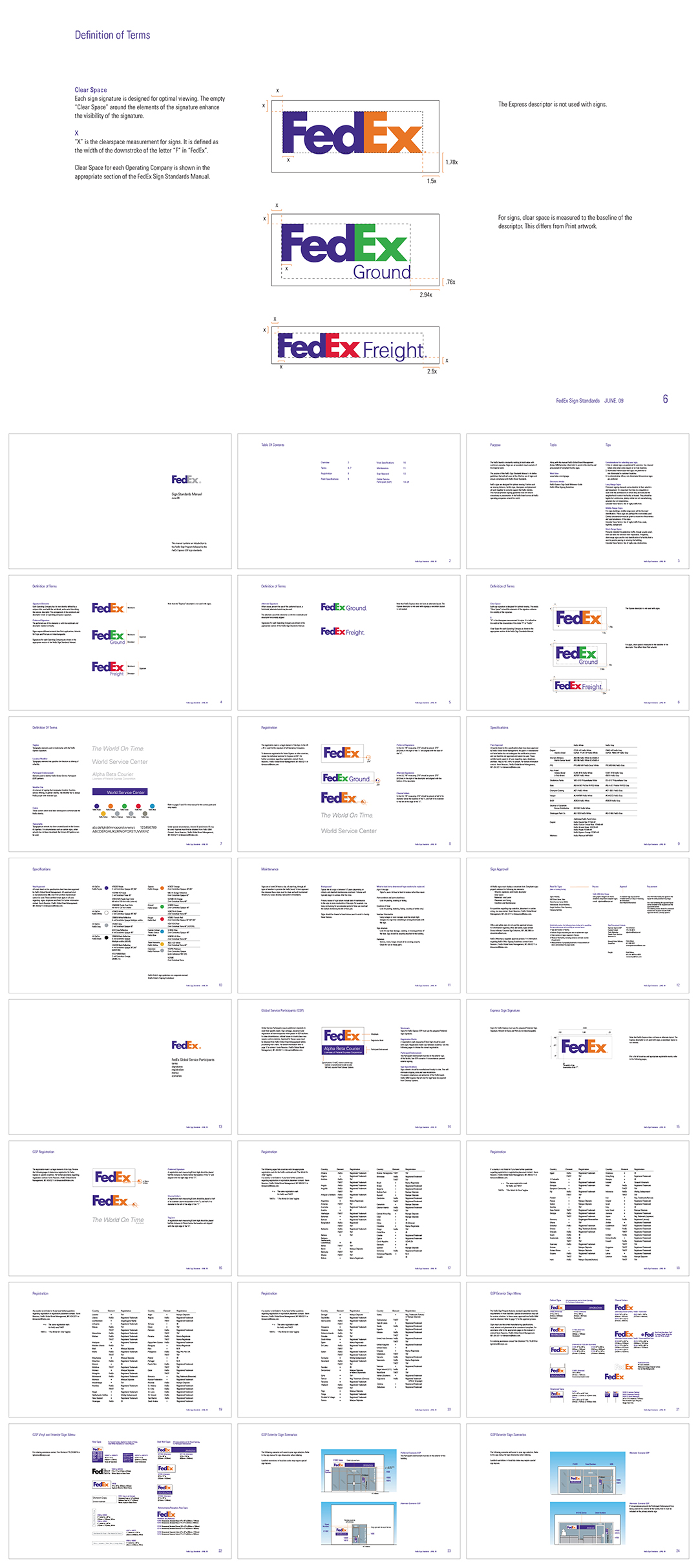 美国FedEx联邦快递品牌VI手册