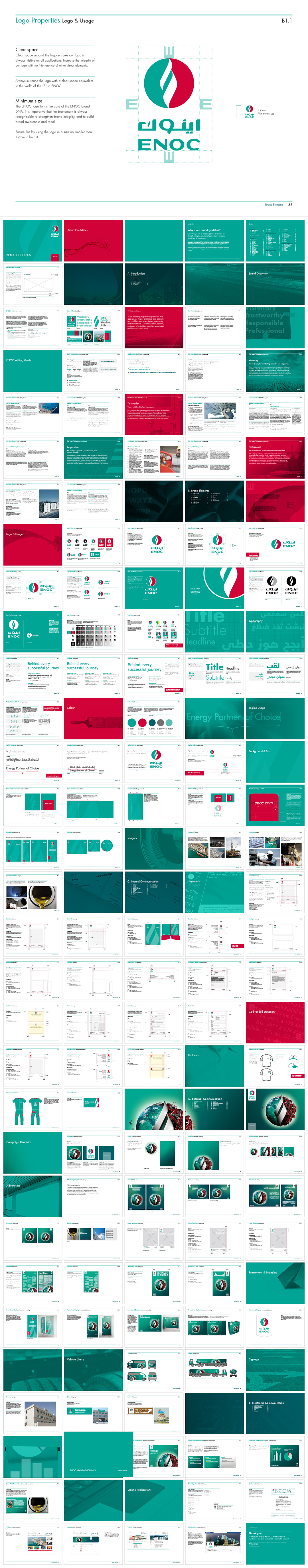 迪拜ENOC石油公司品牌VI手册