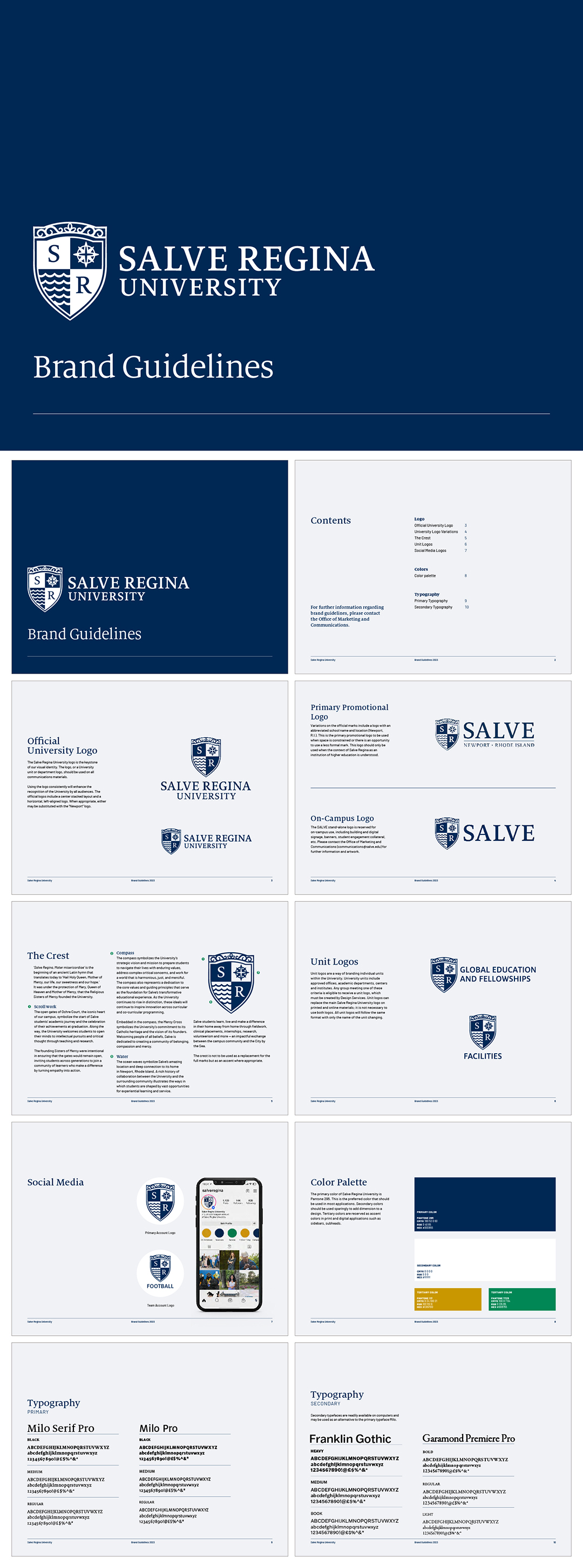 美国SALVE REGINA UNIVERSITY索维里吉纳大学logo规范