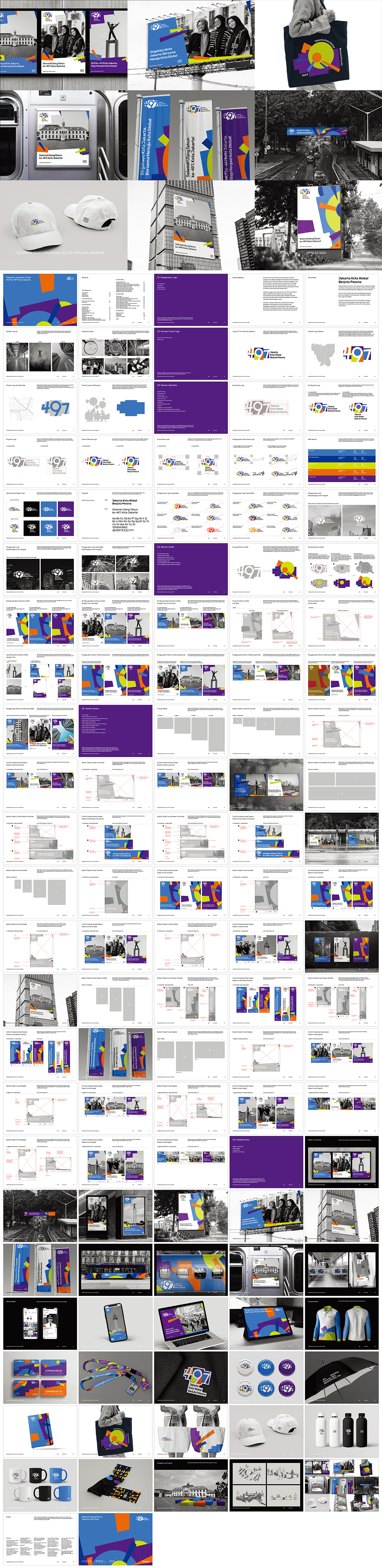 印度尼西亚JAKARTA 497TH ANNIVERSARY雅加达497周年庆典活动VI手册