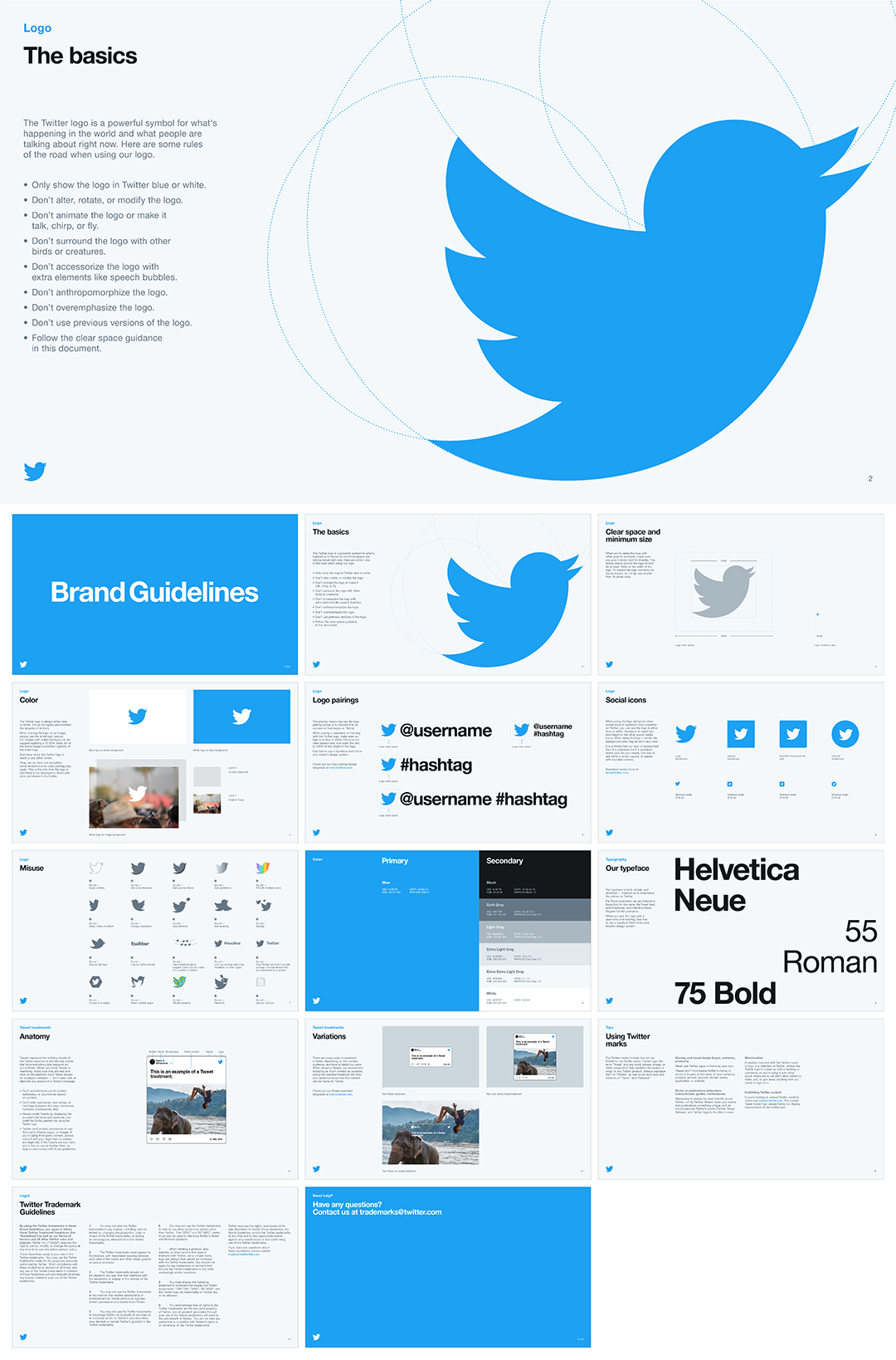 美国Twitter社交媒体平台logo规范