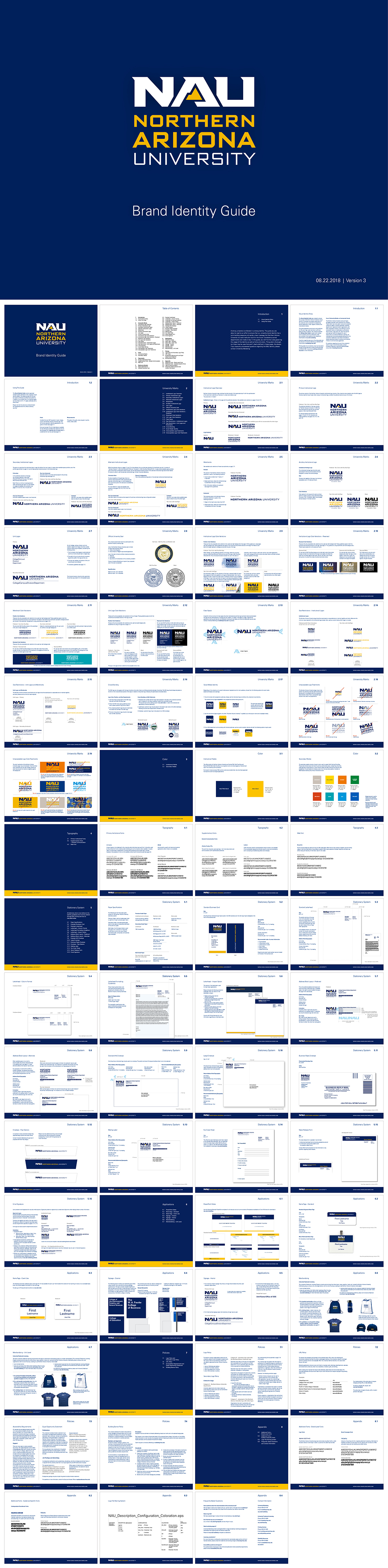美国Northern Arizona University北亚利桑那大学VI手册