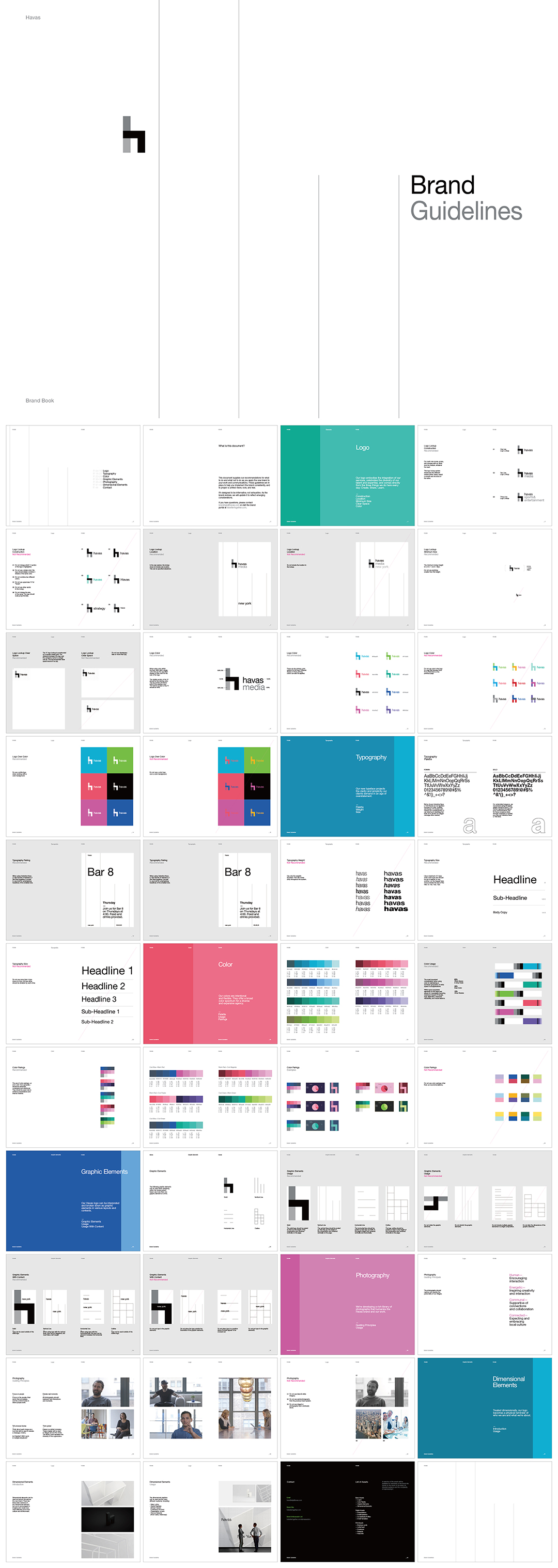 法国havas哈瓦斯传媒集团VI手册