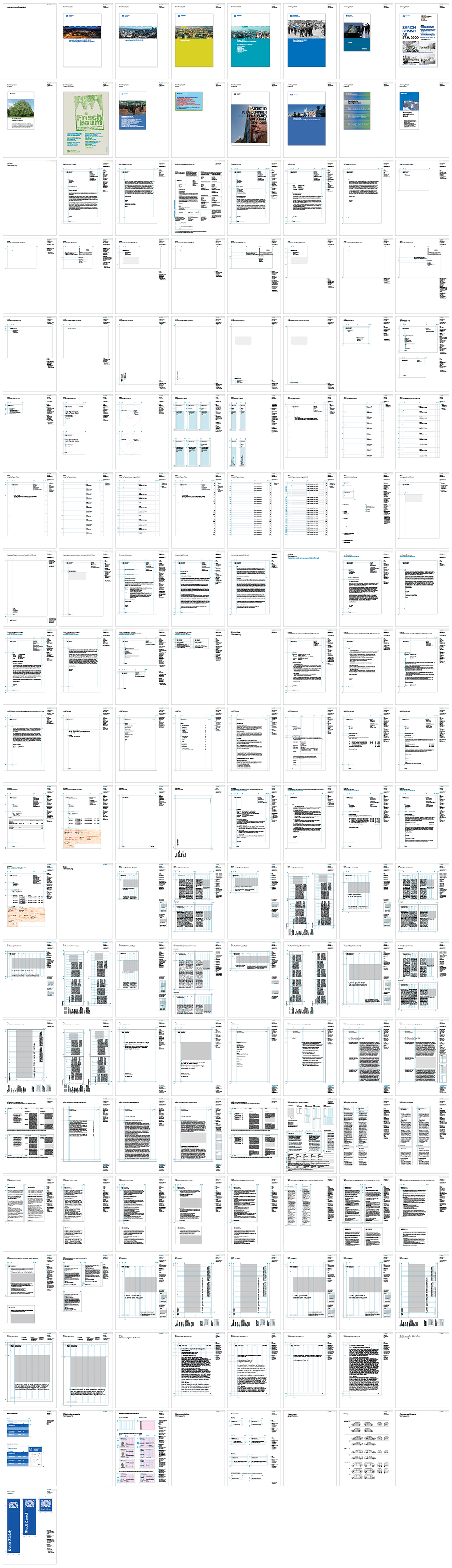 瑞士Zuerich Stadt苏黎世市城市品牌VI手册