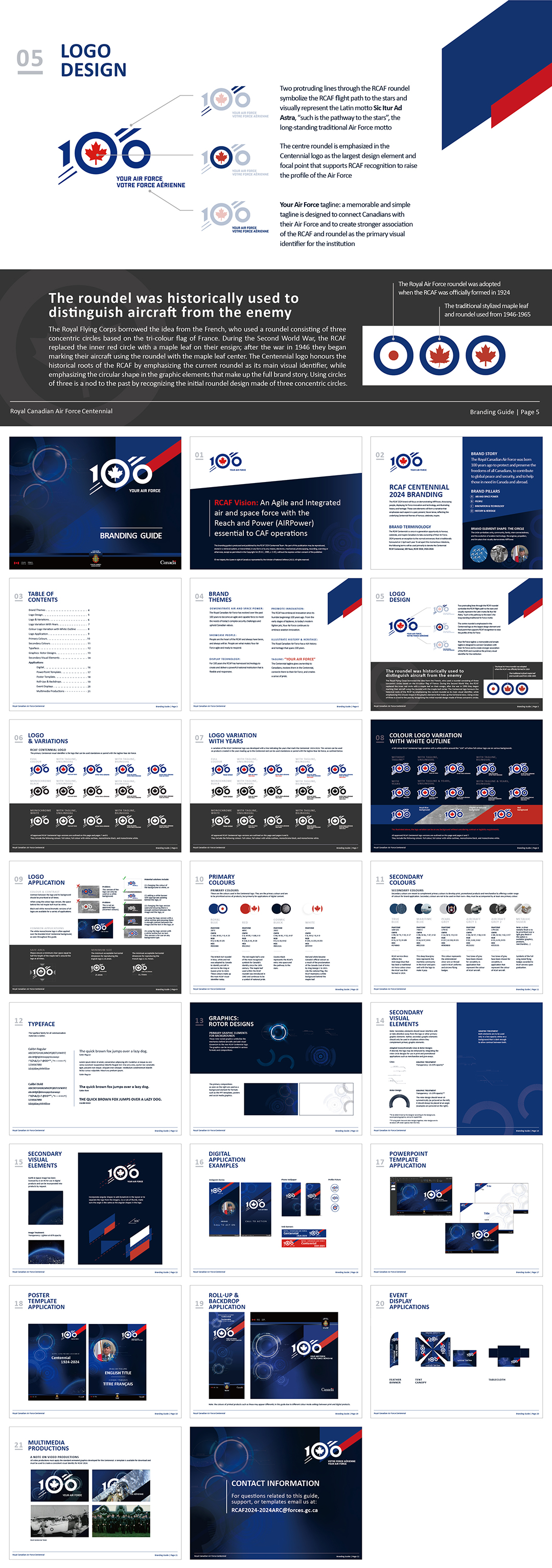 加拿大ROYAL CANADIAN AIR FORCE CENTENNIAL皇家空军百年庆典活动VI手册