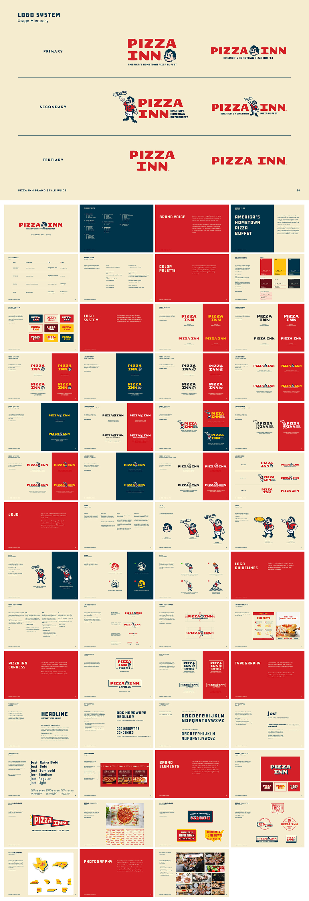 美国Pizza Inn国际披萨饼连锁店品牌VI手册