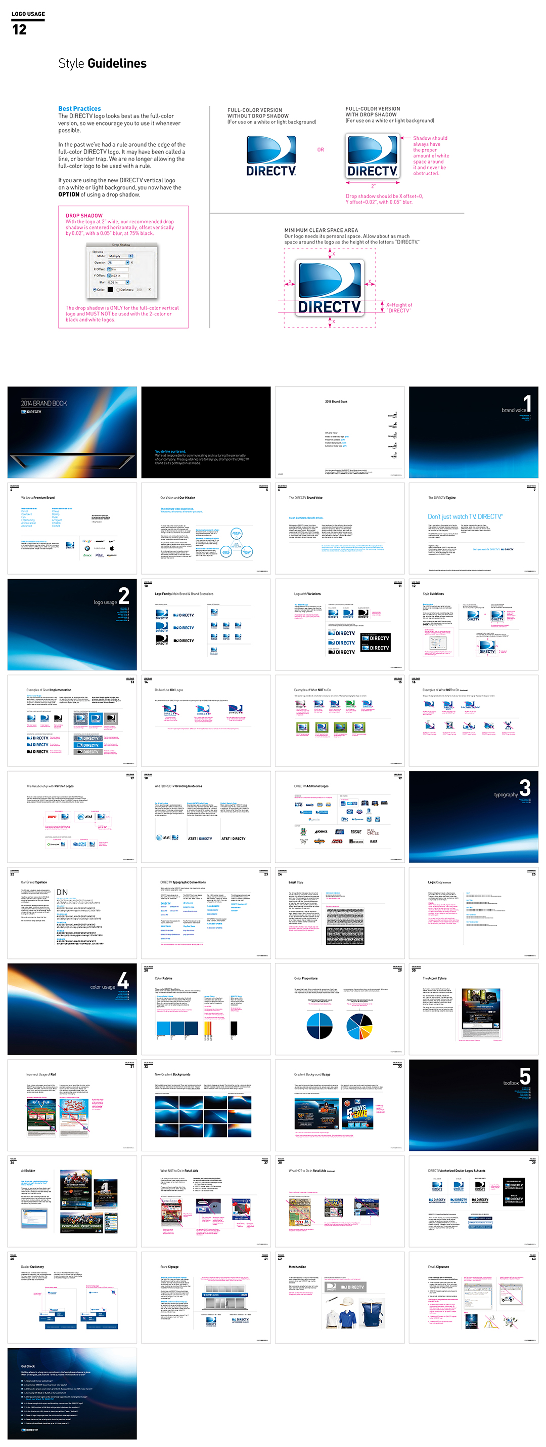 美国DIRECTV卫星电视服务提供商品牌VI手册