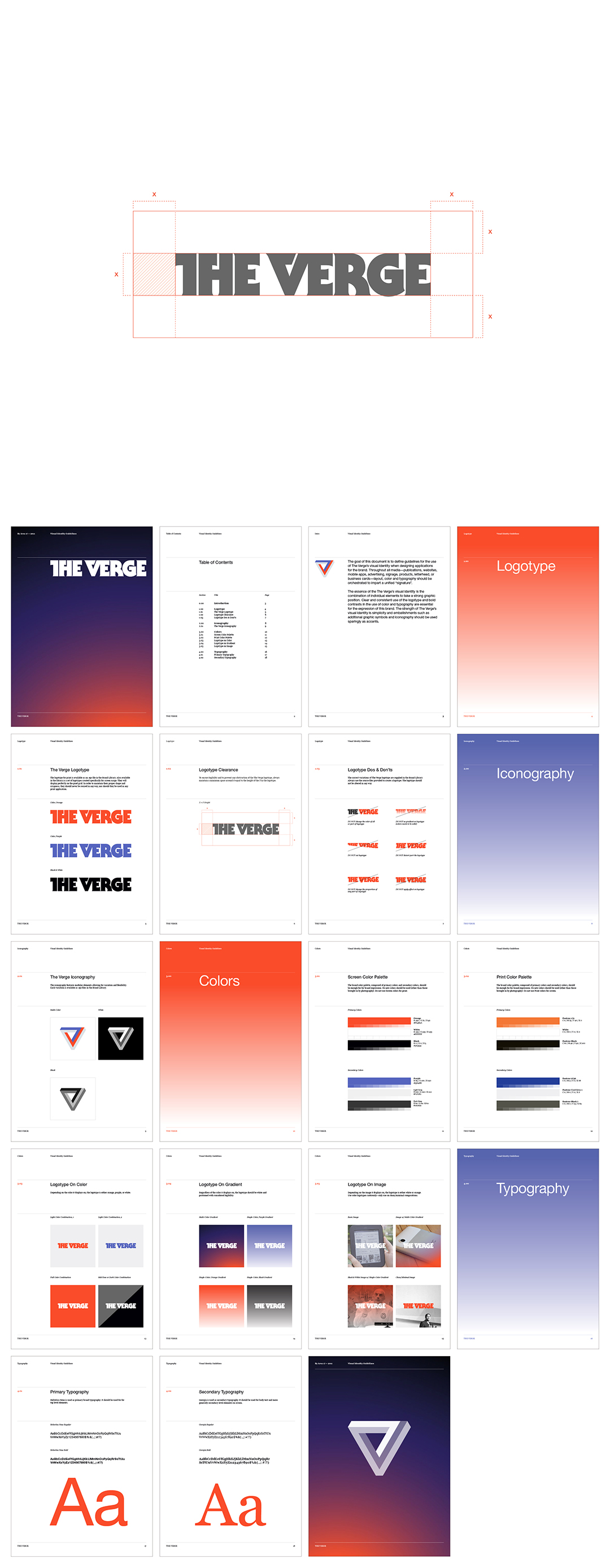 美国The Verge科技新闻网站logo规范