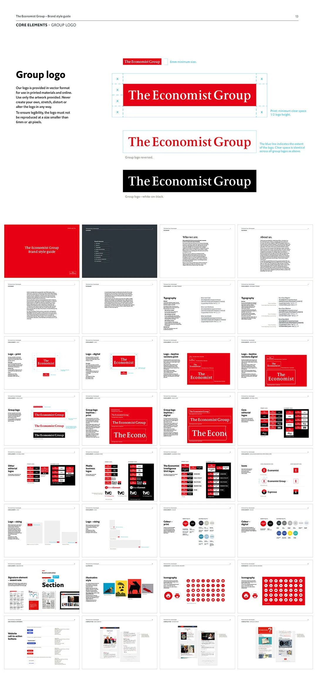 英国The Economist Group经济学人国际媒体集团VI手册