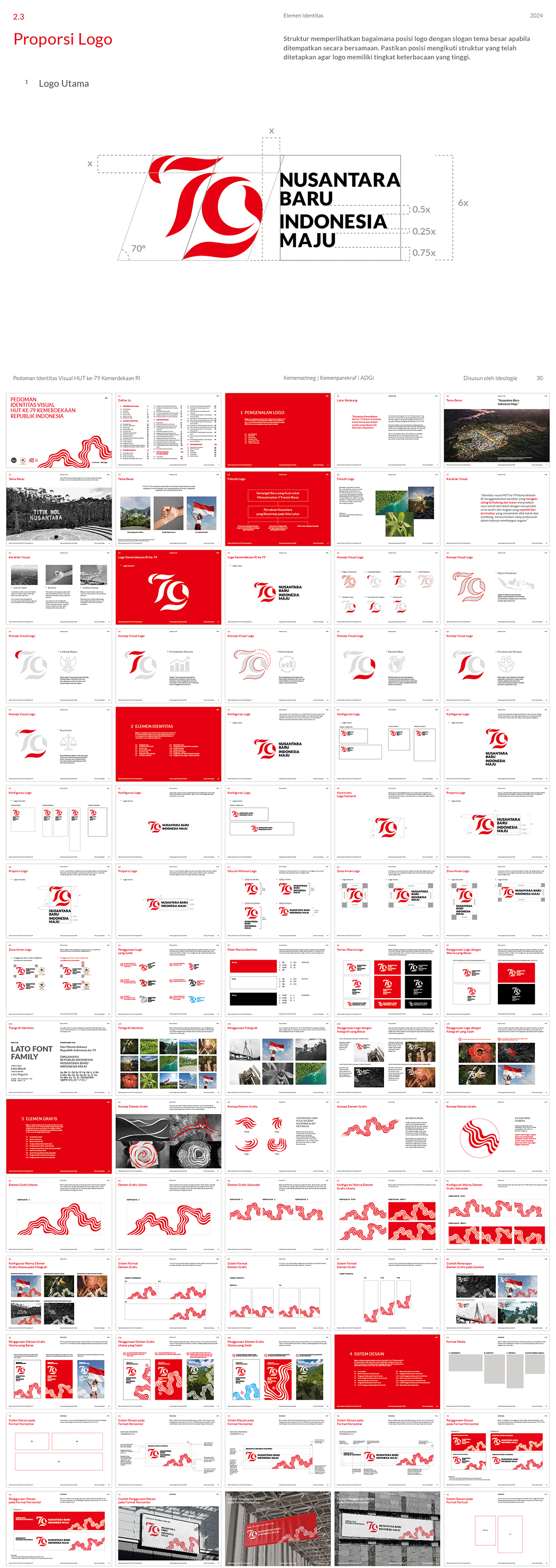 印度尼西亚独立79周年活动VI手册