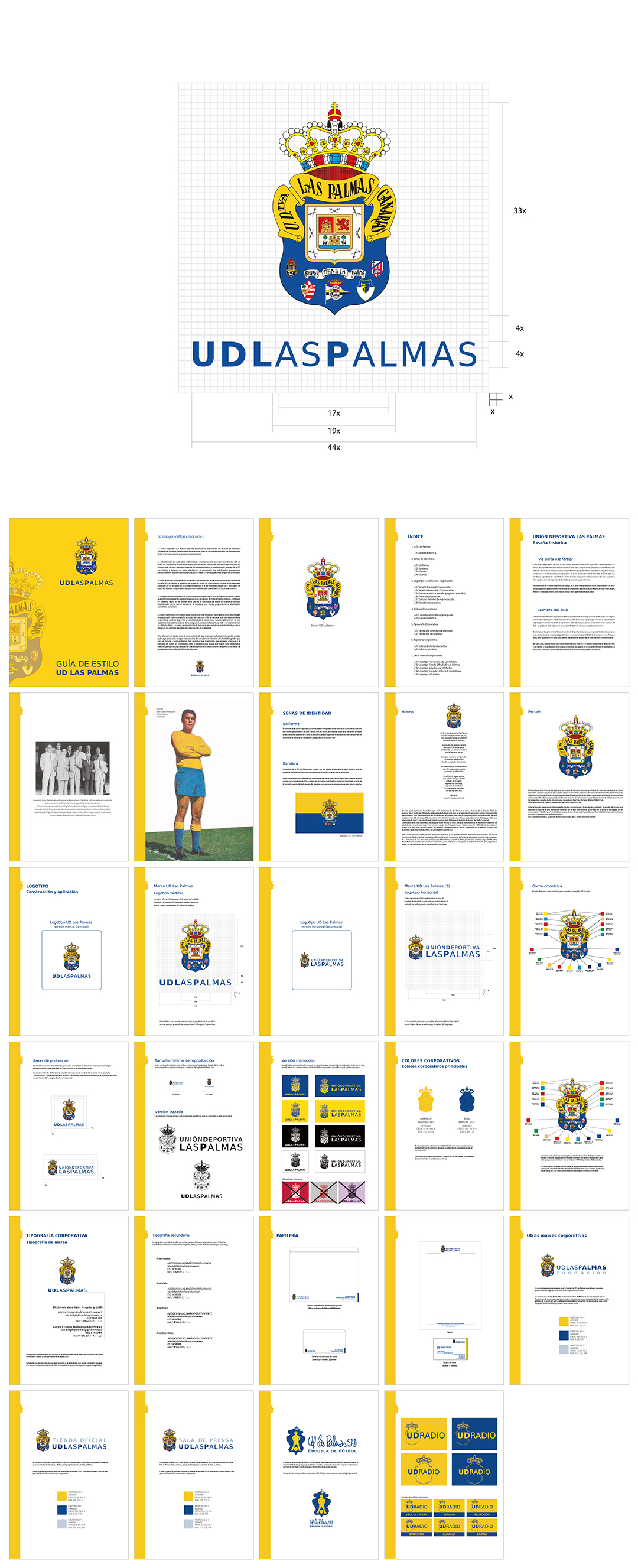 西班牙Unión Deportiva Las Palmas拉斯帕尔马斯竞技联盟足球俱乐部LOGO规范