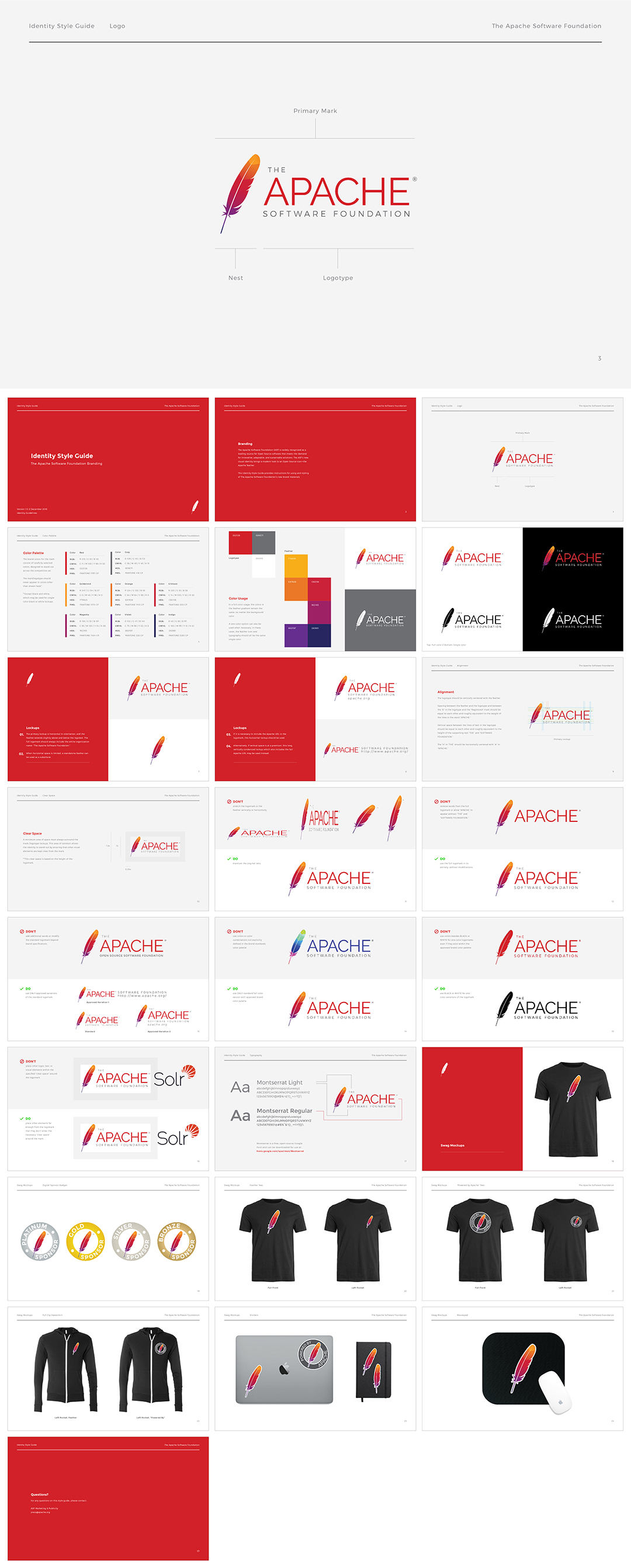 美国Apache Foundation全球最大的开源软件基金会logo规范