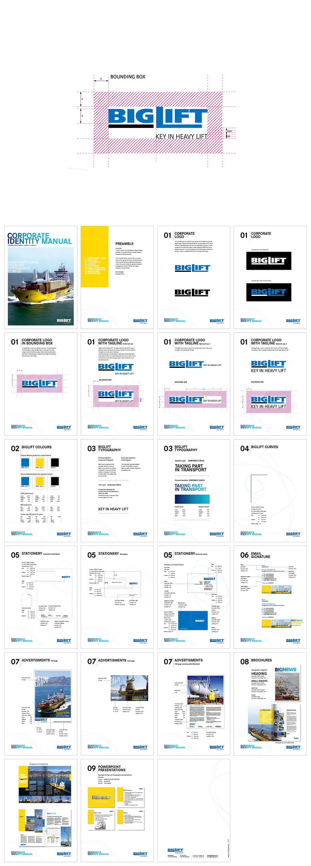 荷兰BigLift重吊海运公司品牌VI手册