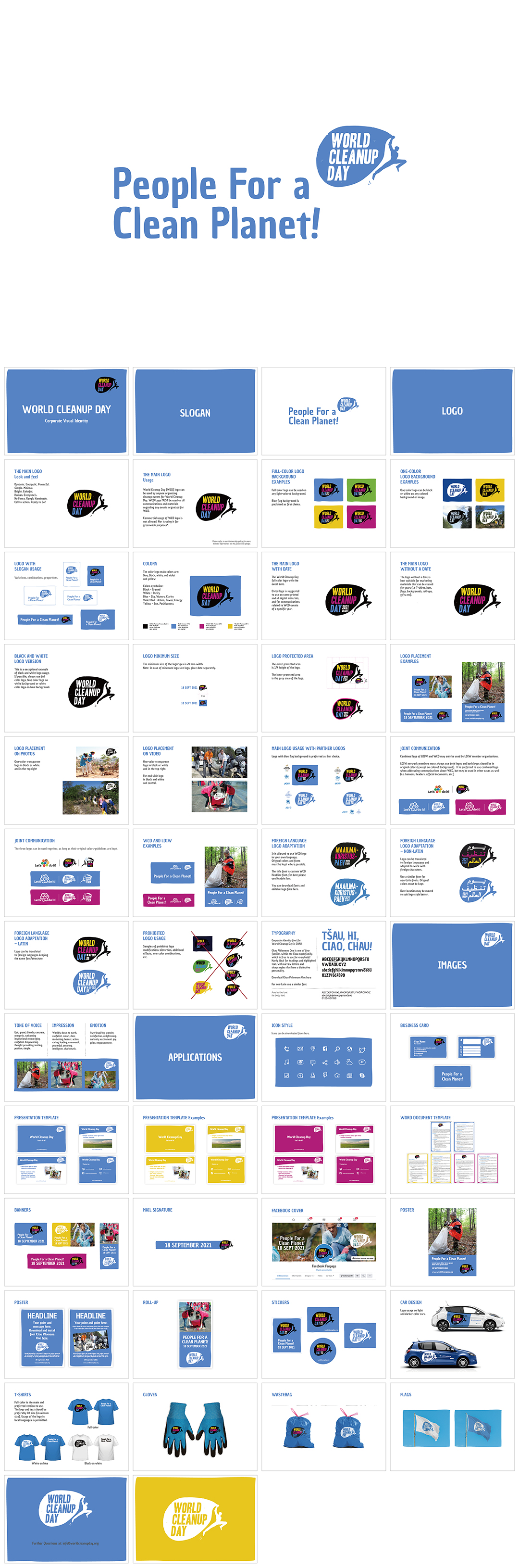 国际World Cleanup Day环保行动日活动VI手册