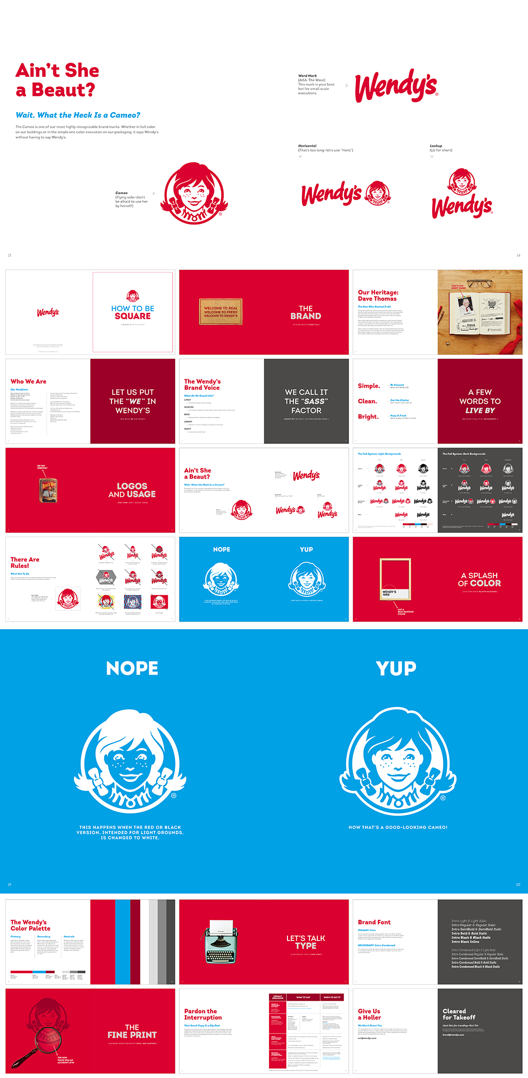 美国Wendy’s温迪汉堡快餐连锁品牌VI手册