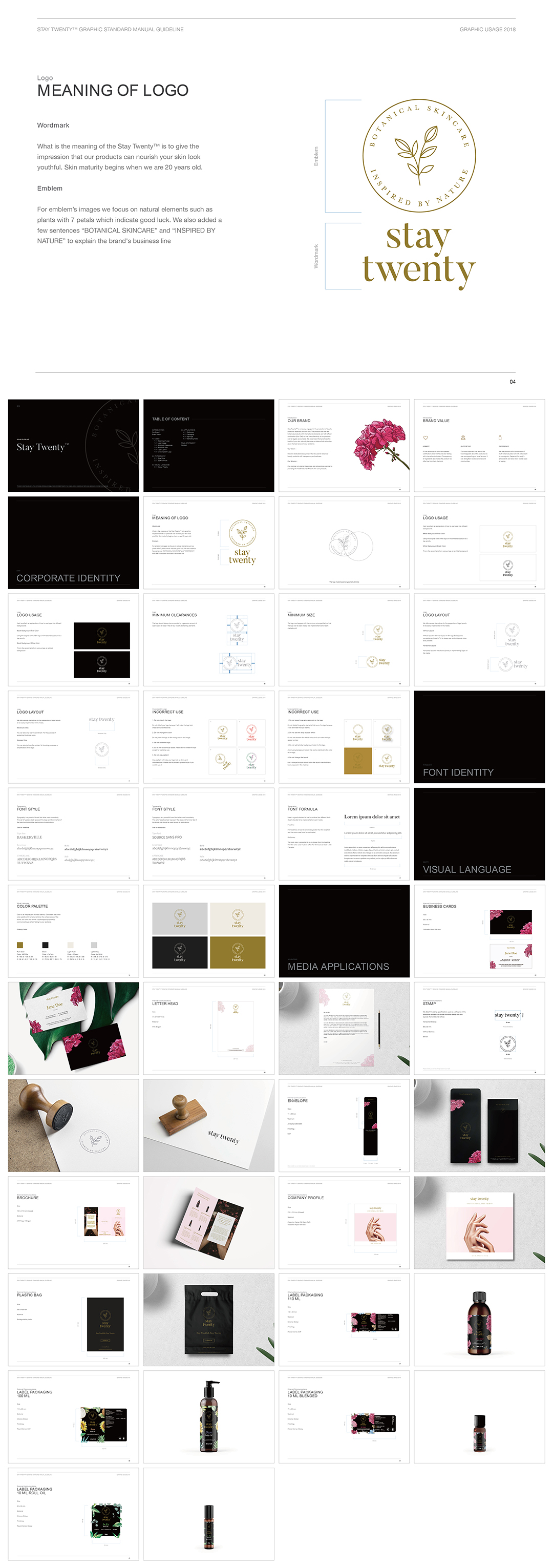 印尼Stay Twenty化妆品品牌VI手册