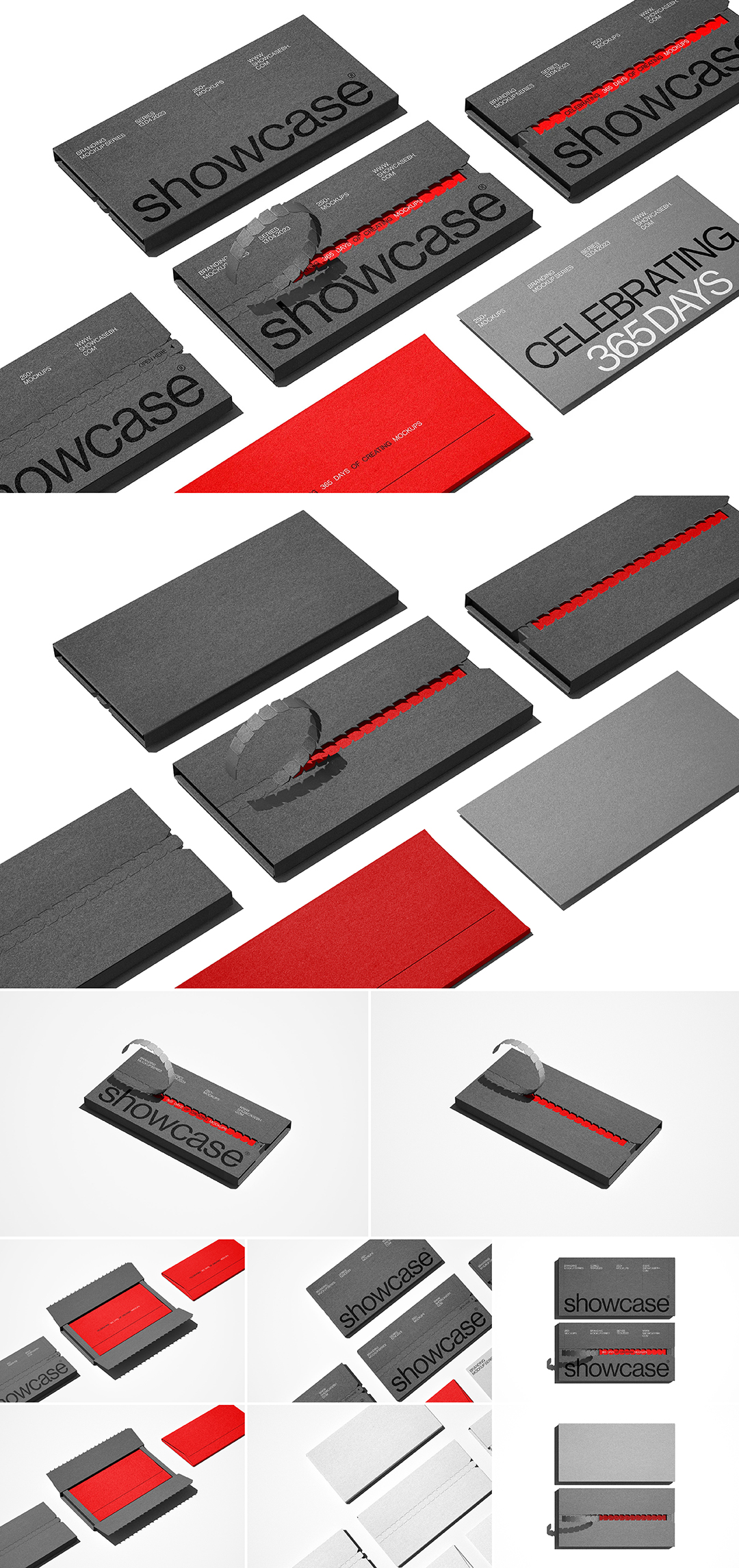 高端文件封套拉链盒信封PS样机