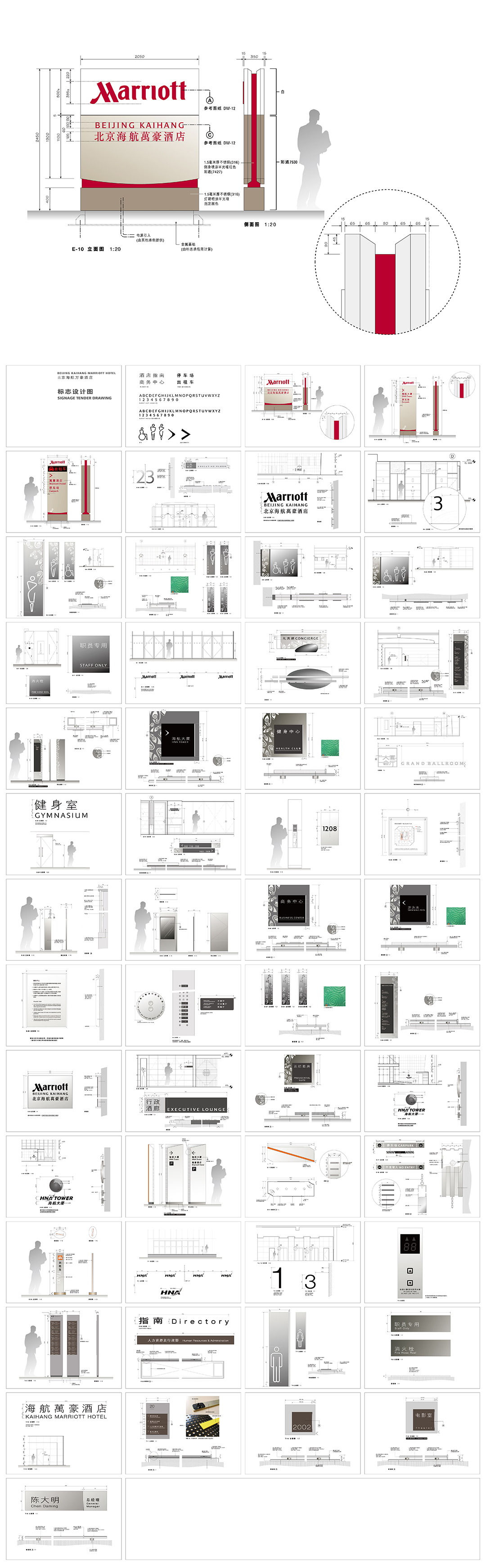 星级酒店环境导示标识设计方案