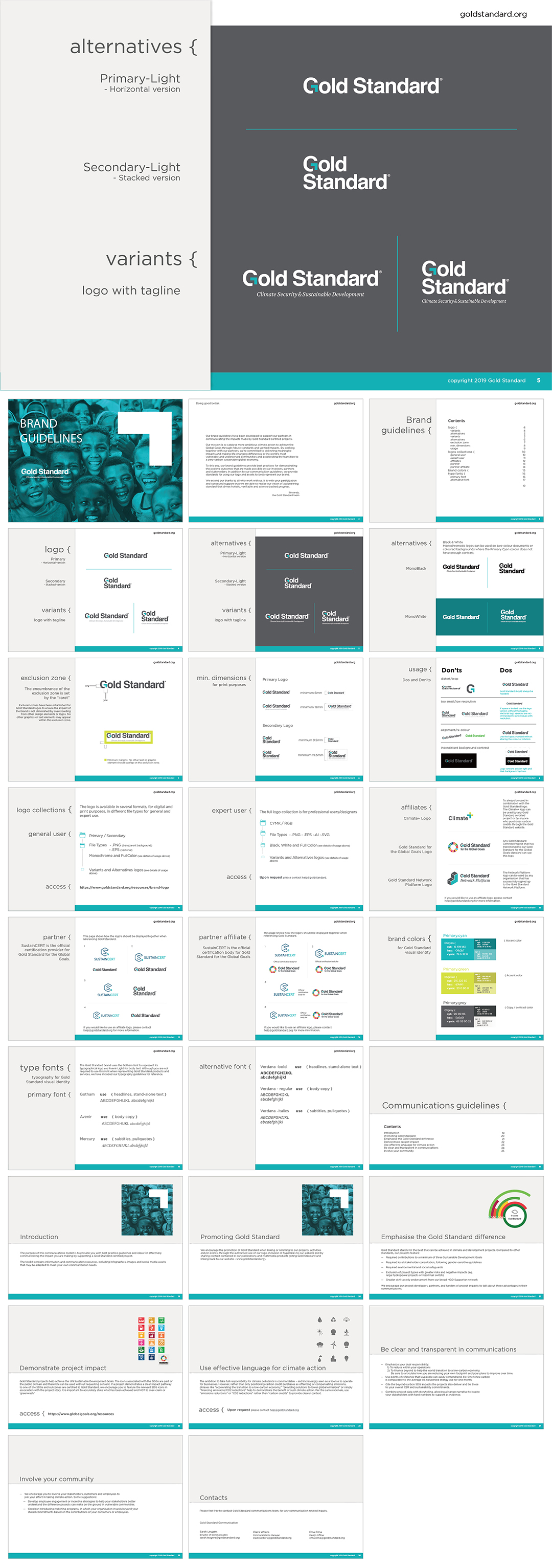 瑞士Gold Standard黄金标准基金会logo规范