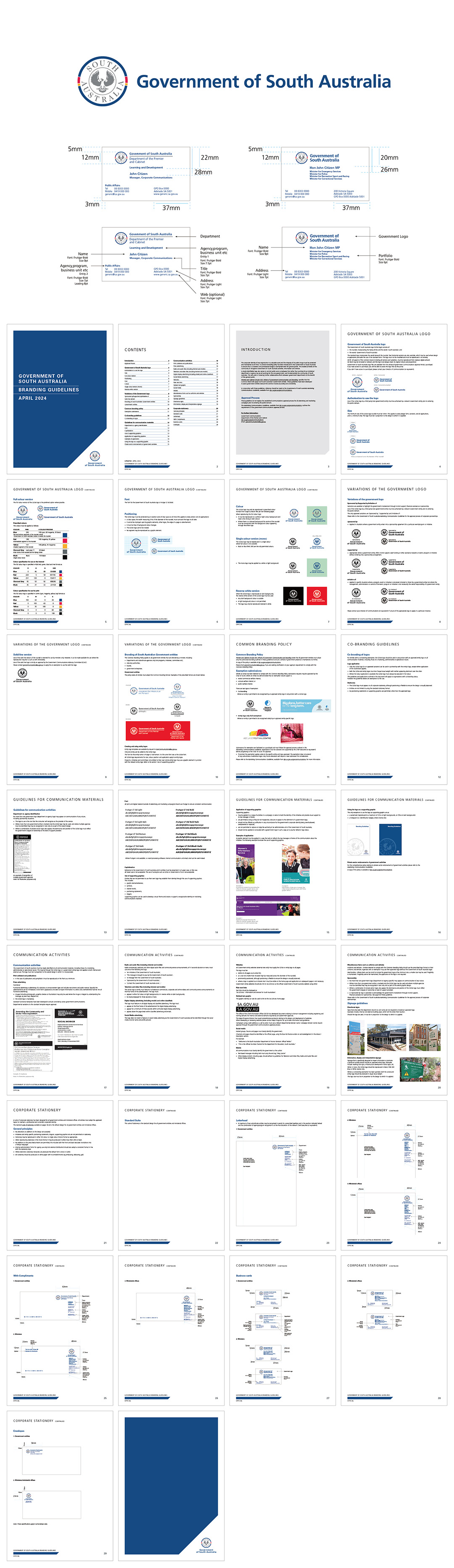 澳大利亚Government of South Australia州政府VI手册