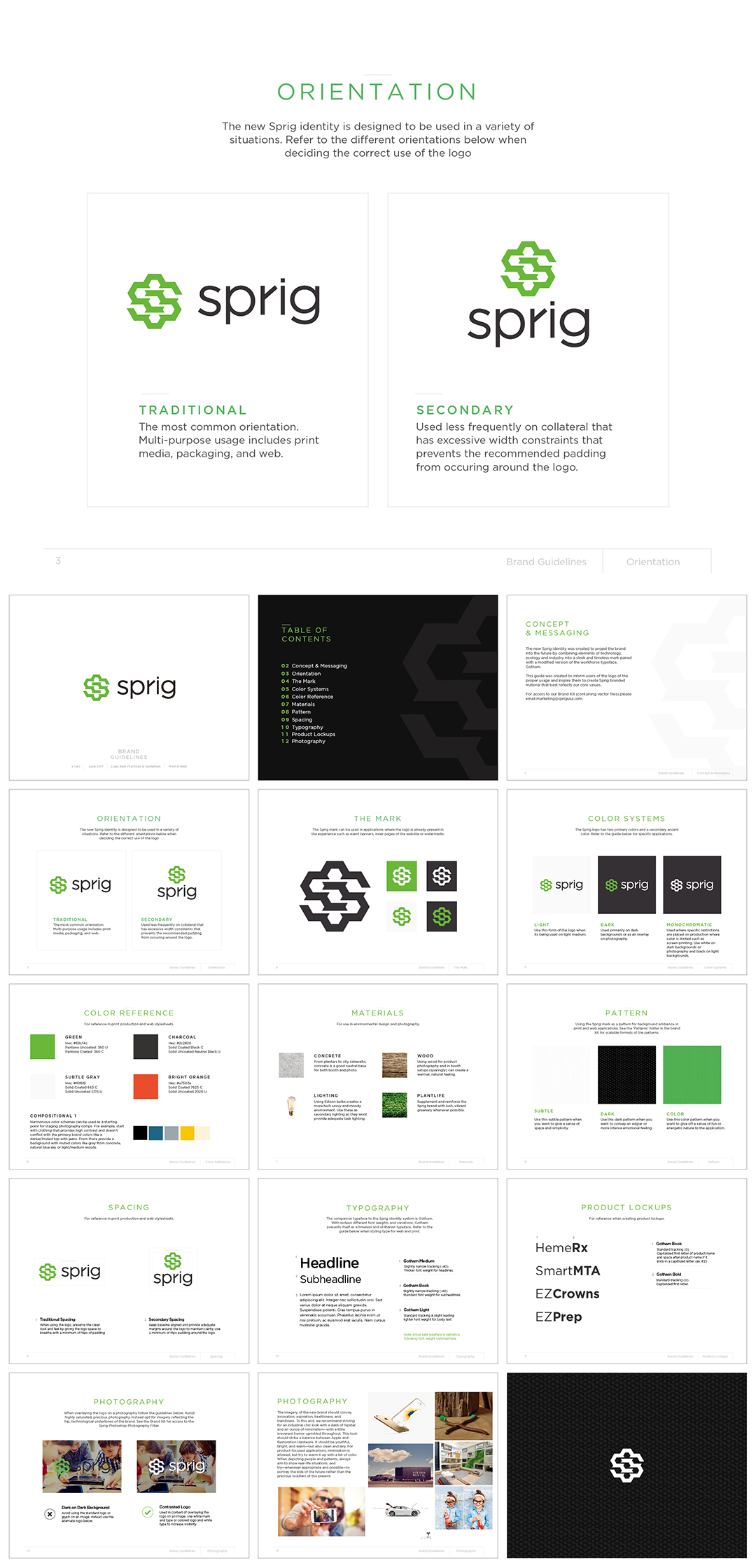 美国Sprig按需食物递送服务品牌logo规范