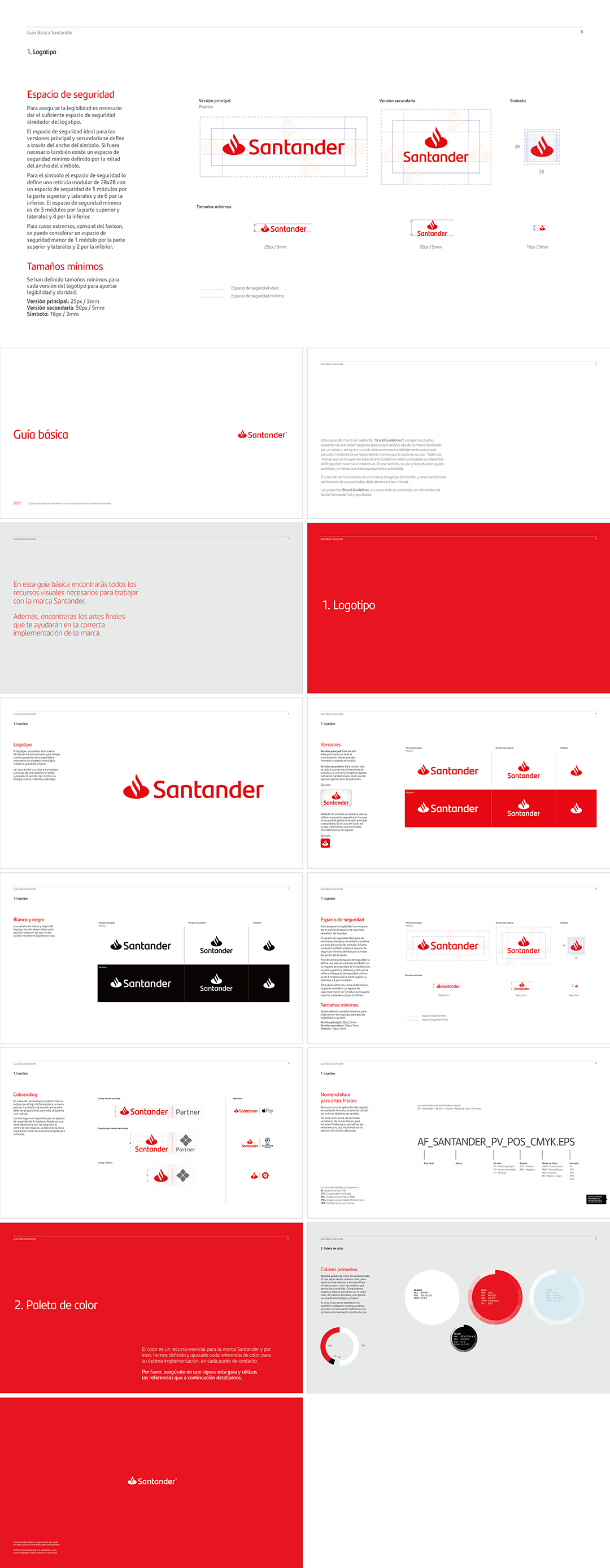 西班牙Santander桑坦德银行logo规范