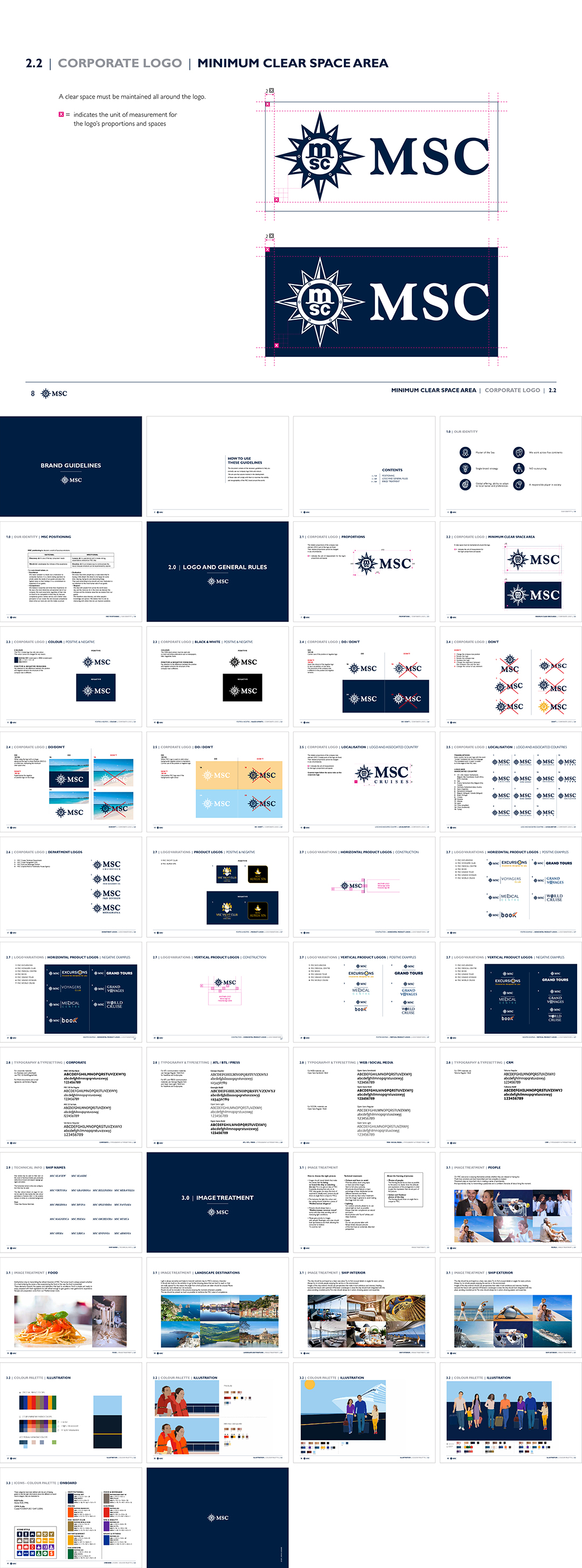 意大利MSC地中海航运公司品牌VI手册