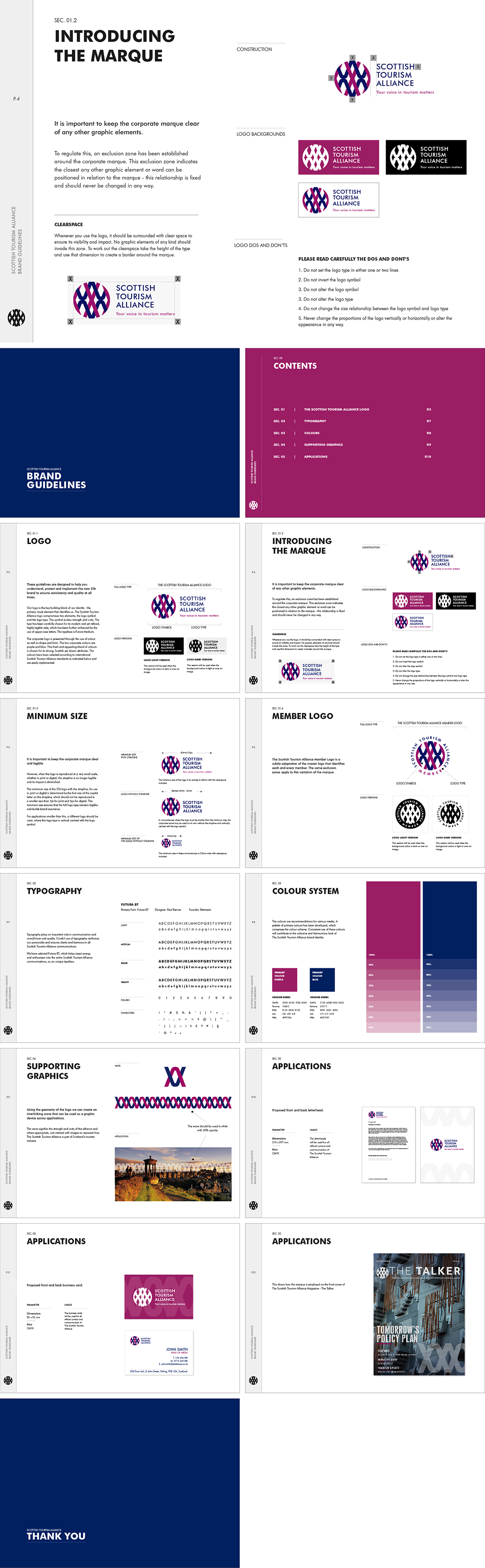 苏格兰Scottish Tourism Alliance旅游联盟Logo规范