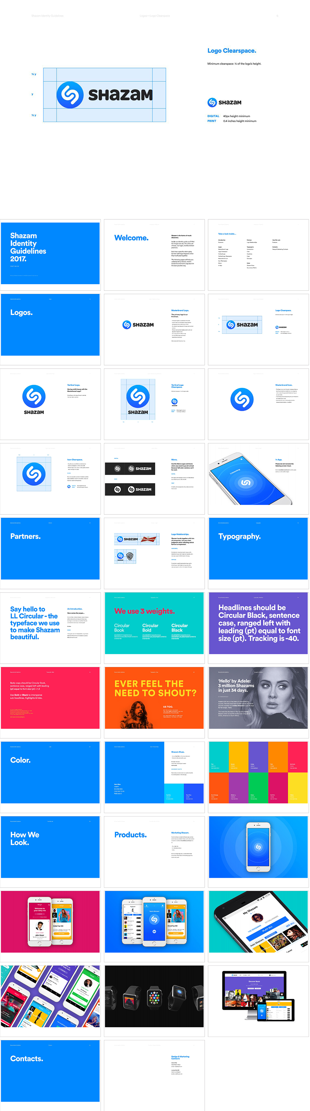 美国Shazam音乐应用程序品牌手册