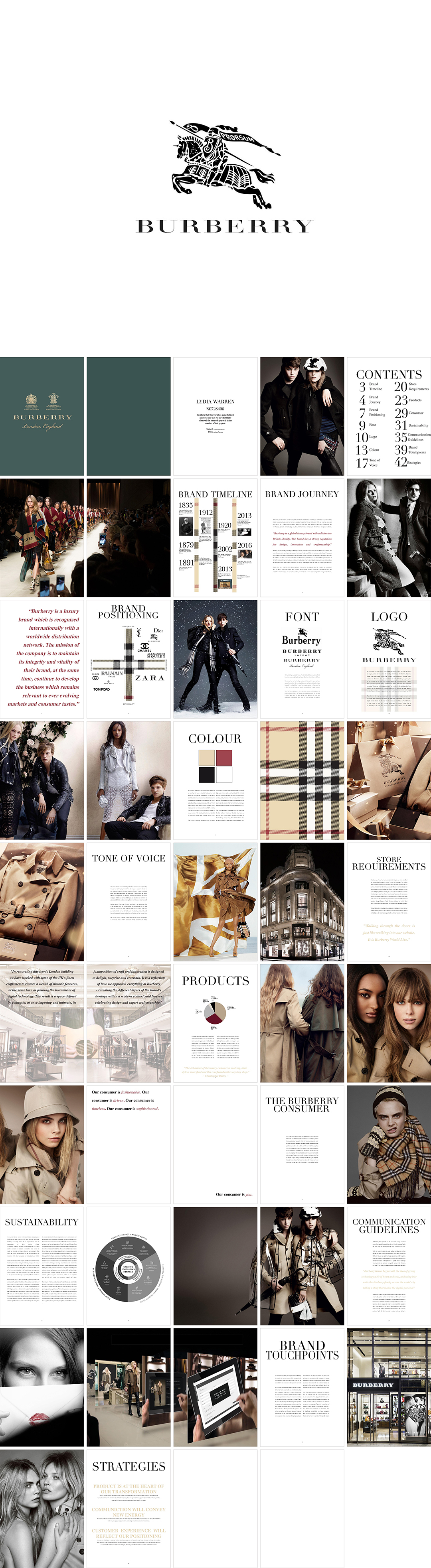 英国Burberry巴宝莉品牌手册