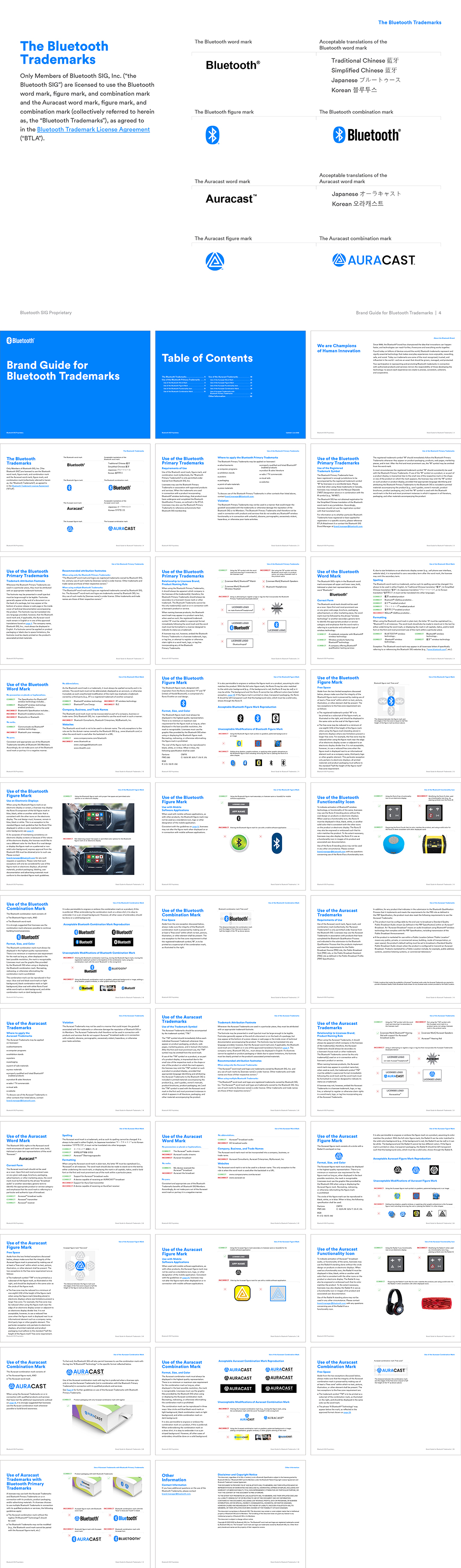 Bluetooth蓝牙技术联盟logo规范
