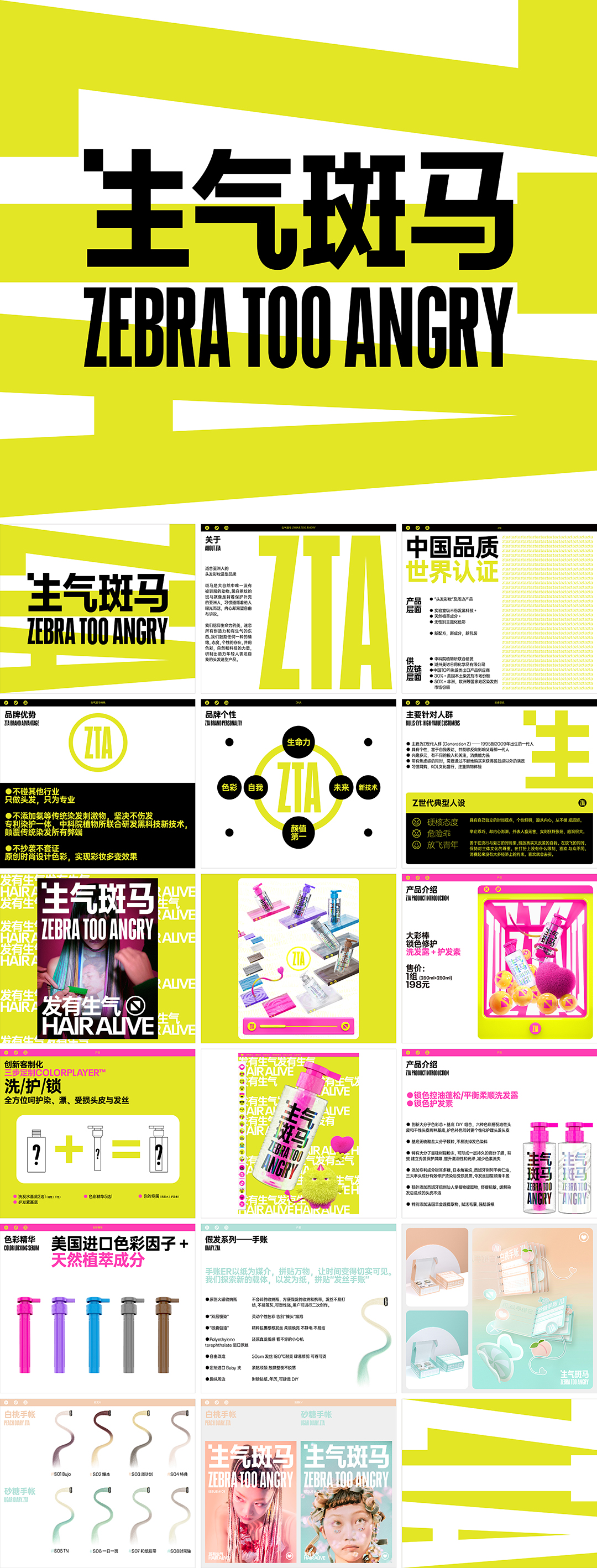 生气斑马洗发液ZTA品牌手册