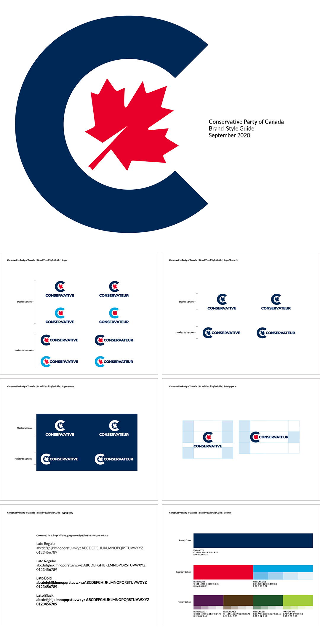 加拿大Conservative Party of Canada保守党logo规范
