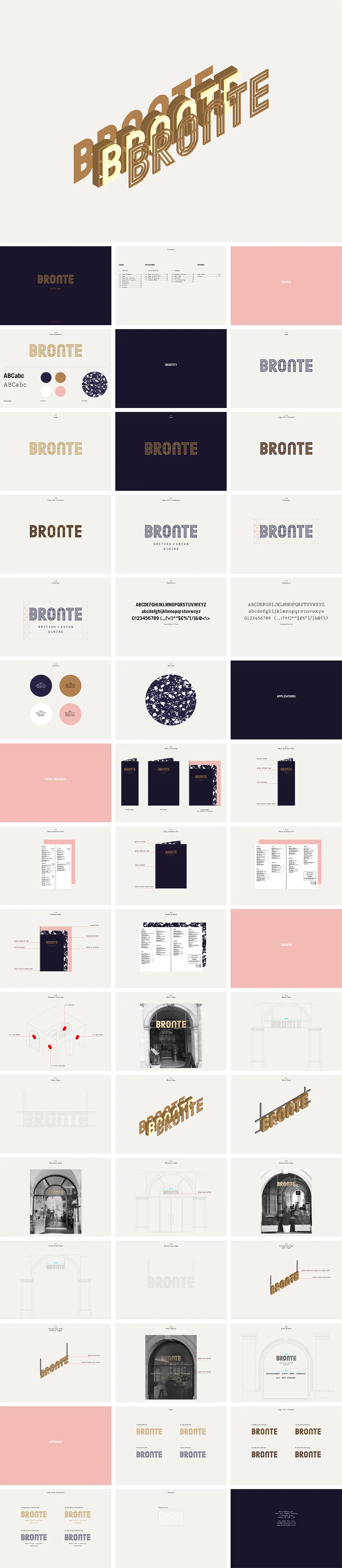 英国Bronte餐饮品牌VI手册