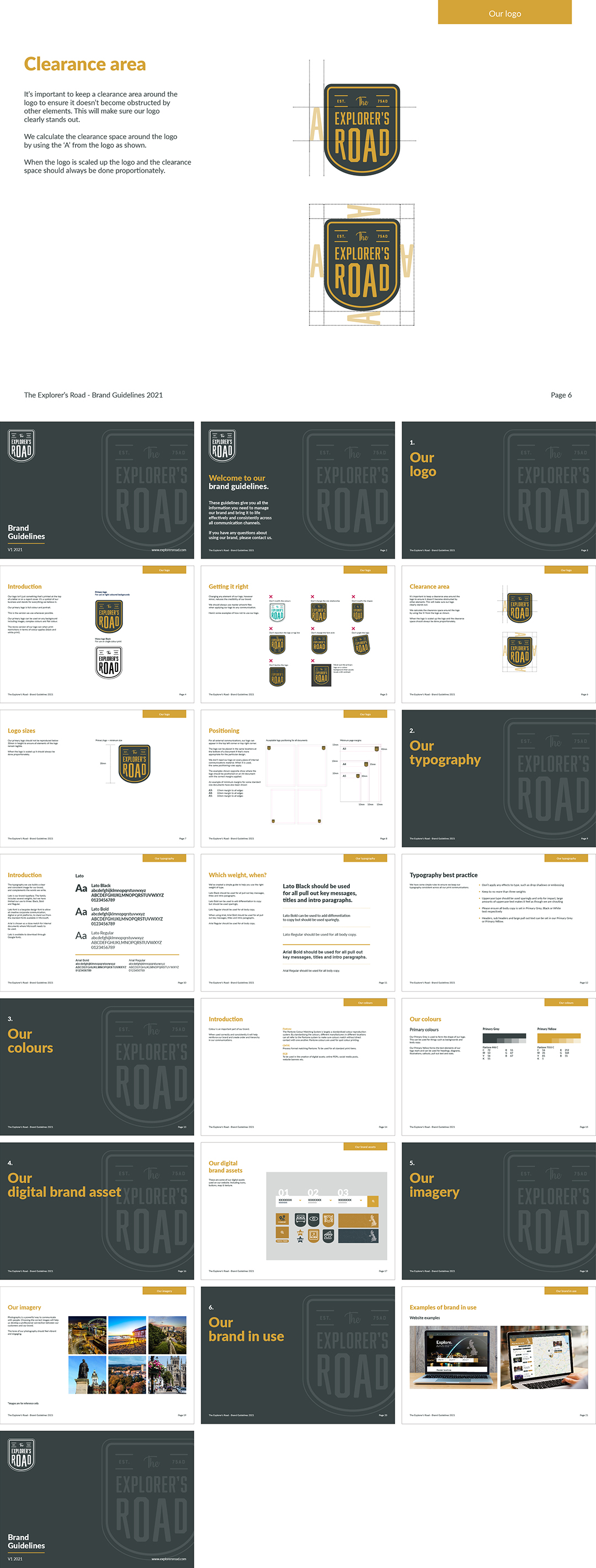 英国The Explorer’s Road旅游路线品牌视觉手册