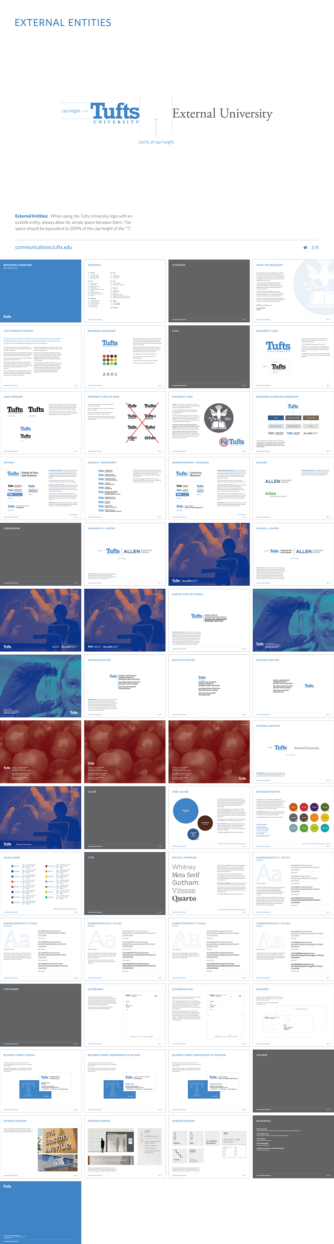 美国Tufts University塔夫茨大学VI手册