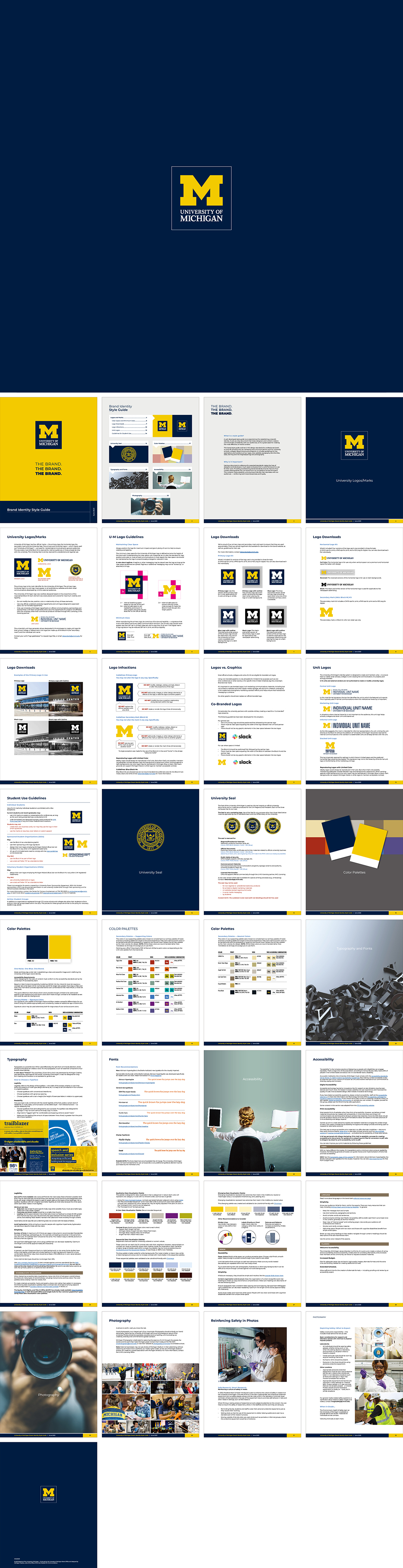 美国University of Michigan密歇根大学VI手册