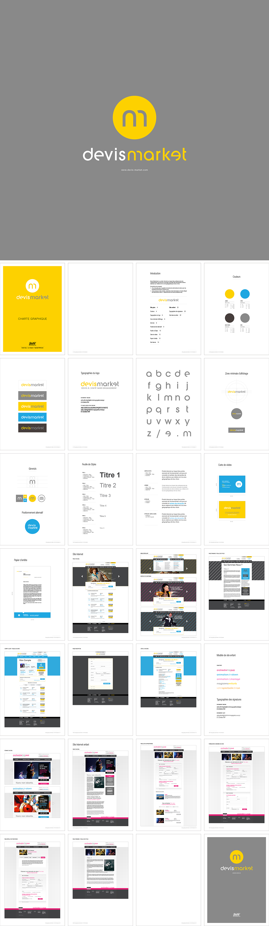 法国Devis Market活动策划在线平台VI手册
