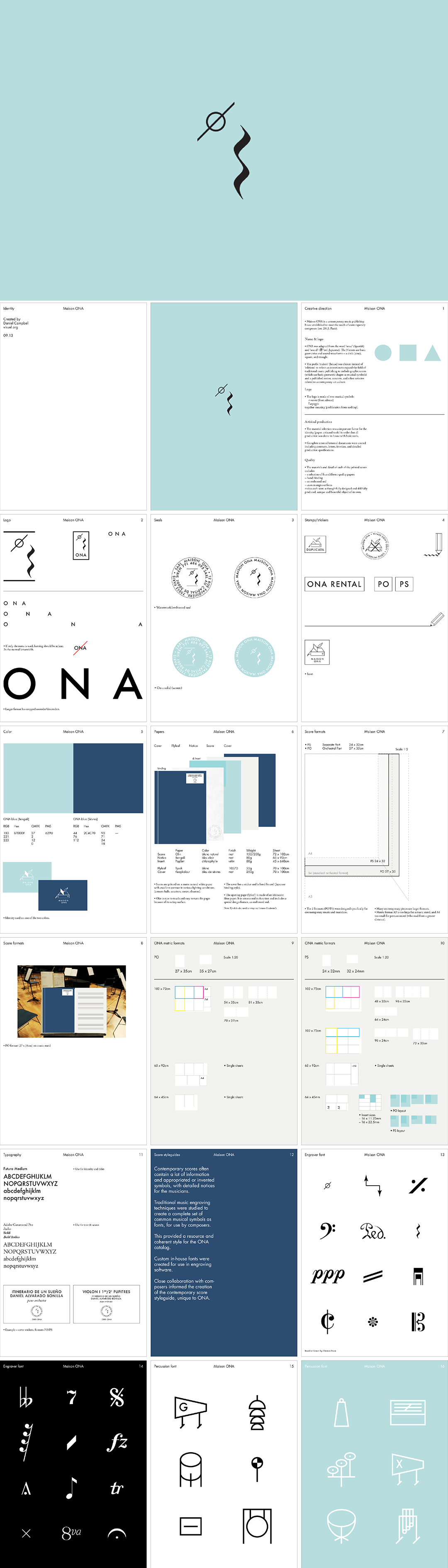 法国Maison ONA音乐出版社品牌视觉VI手册