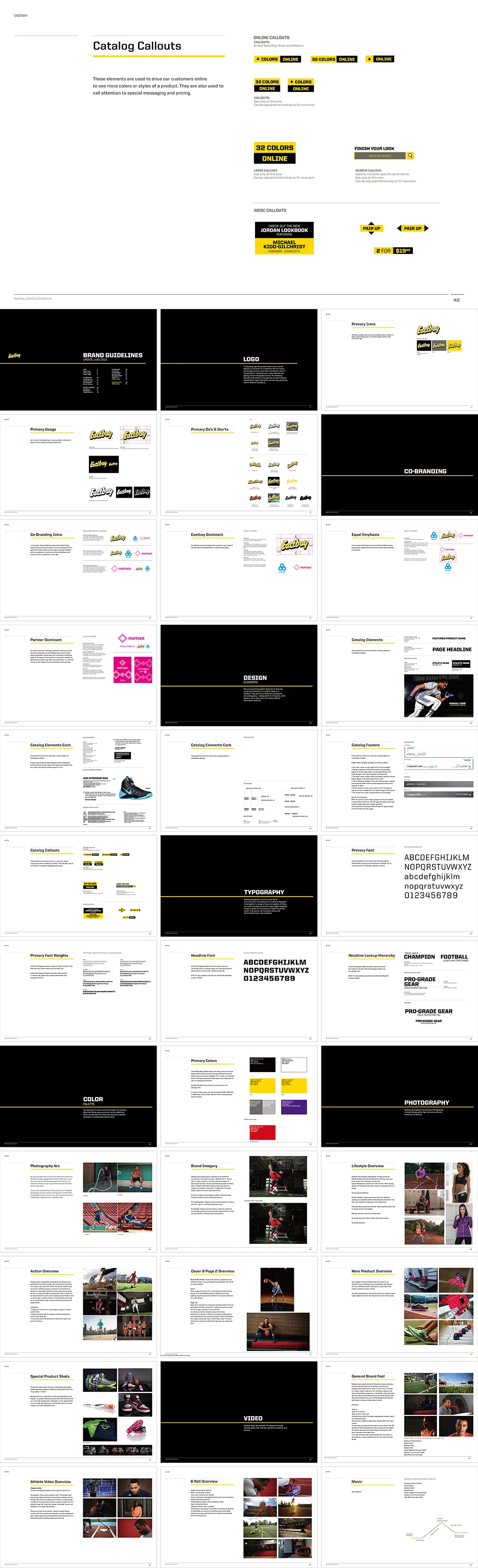 美国Eastbay在线运动用品零售商VI手册