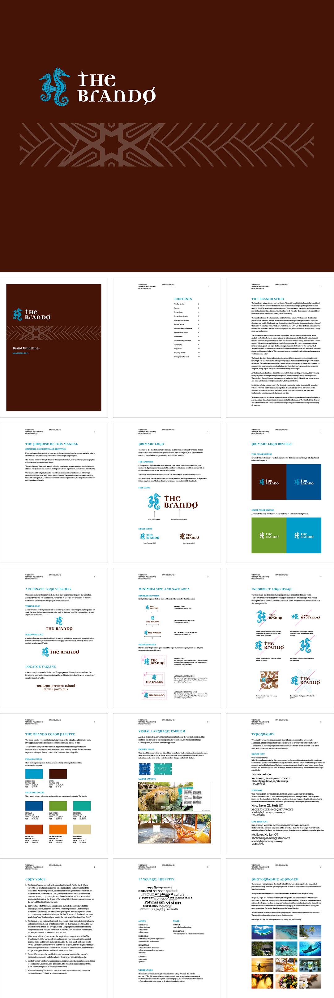 法国The Brando奢华私人岛屿度假村视觉手册