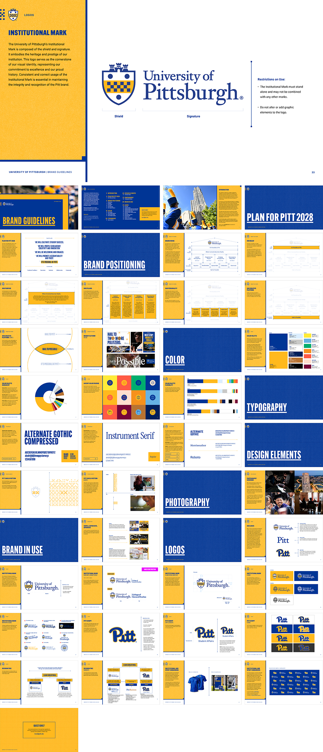 美国University of Pittsburgh匹兹堡大学VI手册