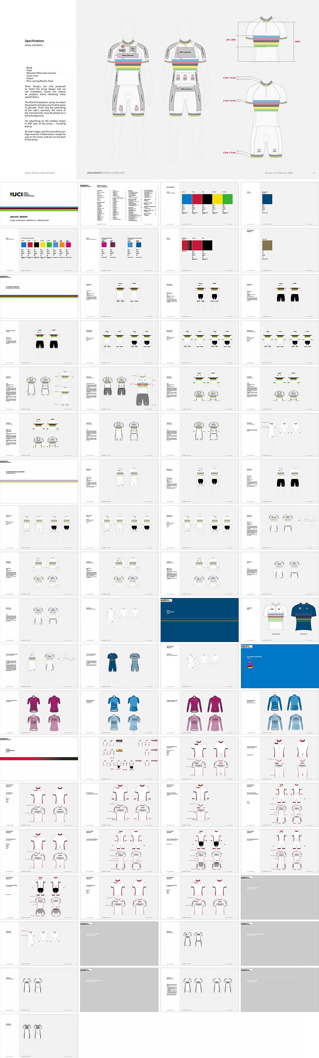 国际UCI Jerseys自行车联盟骑行服规范