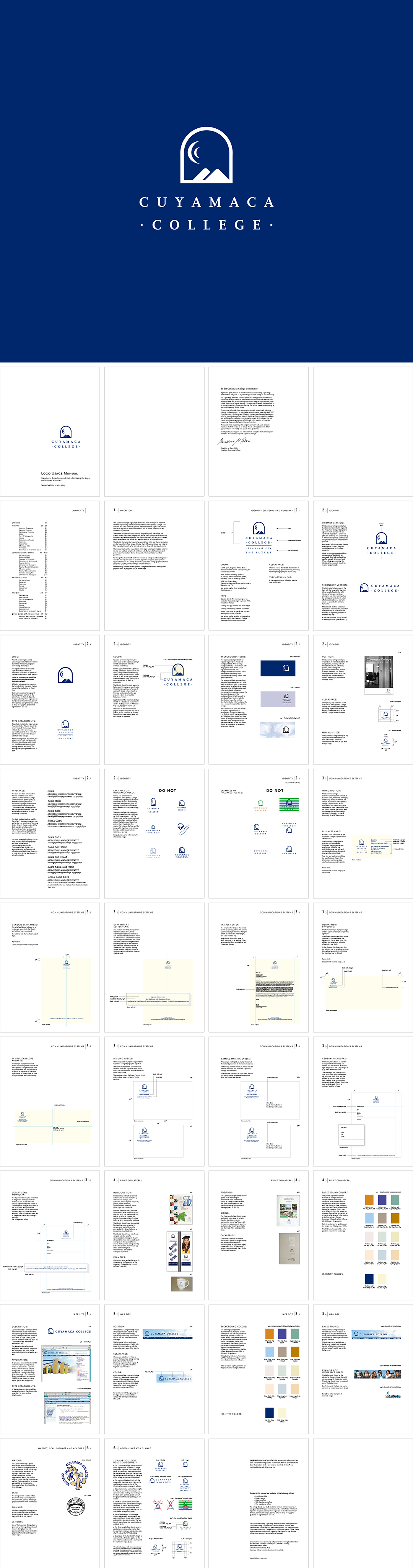 美国Cuyamaca College库亚马卡学院视觉手册