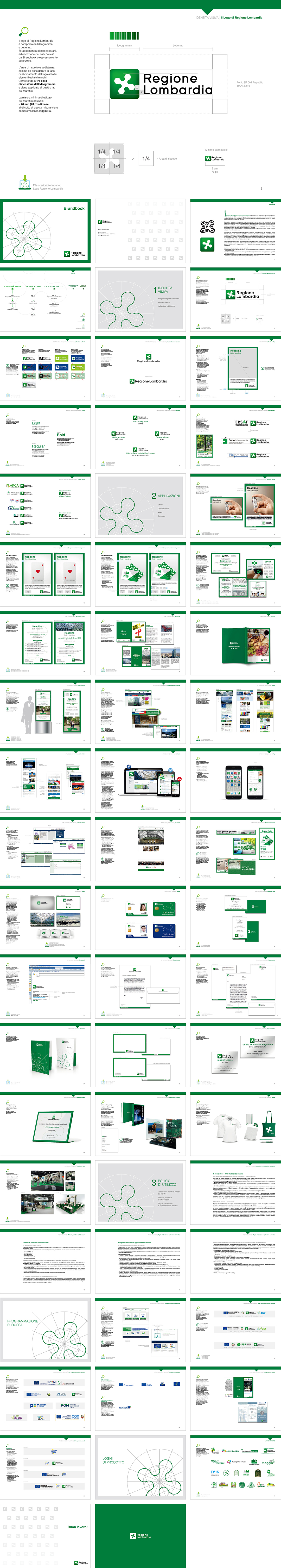 意大利Regione Lombardia伦巴第大区品牌视觉识别VI手册