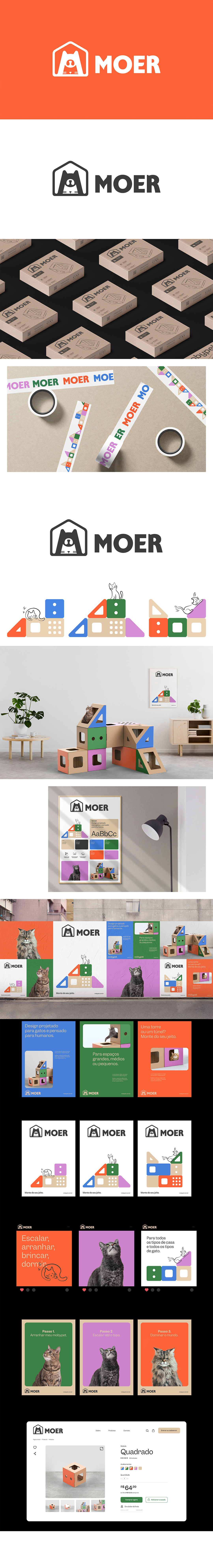 萌宠品牌logo多场景设计PS样机