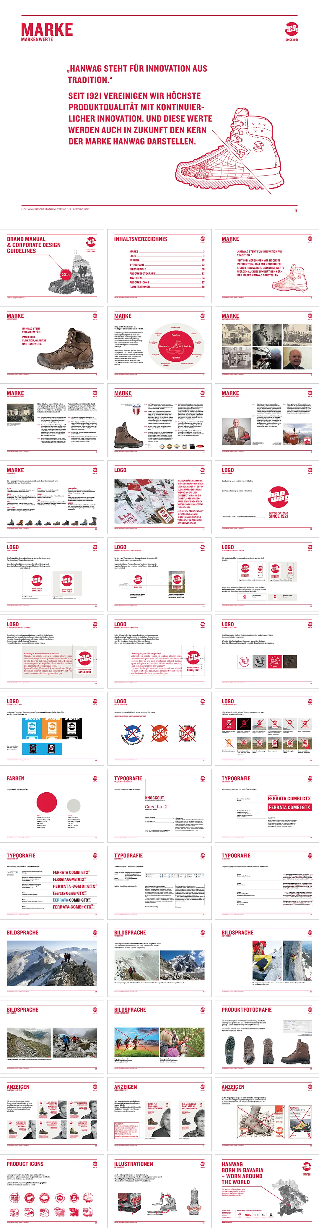 德国Hanwag高端户外鞋品牌视觉手册